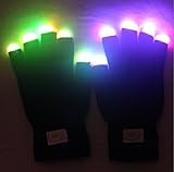 Flashing Finger Lighting Gloves LED Colorful Rave Gloves