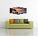 PIY Canvas Wall Paintings for Living Room, Beach Sunset Pictures, Small (24x50 overall by 5 piece)