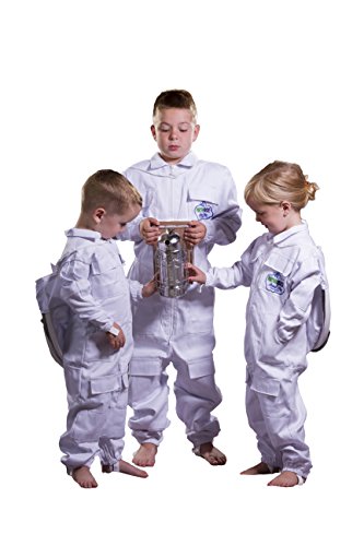 NewBee Children's Beekeeping Protective Cotton Suit w/Domed (Fencing Style) Veil (XS)