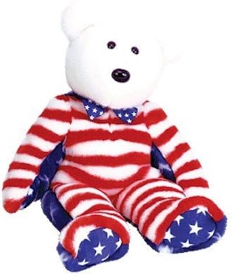 Ty Beanie Buddies Liberty - Bear White