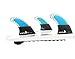 FCS II Performer Performance Carbon Tri Fin Set - Blue - Large