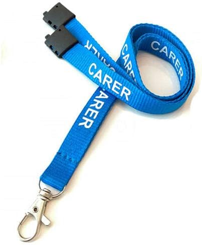 PCL Media ltd® Carer Printed Lanyards With Safety Breakaway Clip for your ID Card Holder, 18 inches