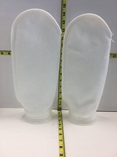 Awesome Aquatics 2 Filter Socks 200 Micron - 4 Inch Ring by 14 Inch Long – 2 Pack- Long - Aquarium Felt Filter Bags - Custom Made in The USA 4 x 14 Premium Heavy Duty
