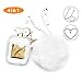 Airpods Case,Rcligent Perfume Bottle Case Shockproof with Cute Fur Ball Keychain Pearl for Apple Airpods 2&1