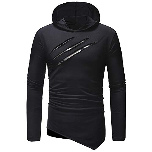 Clearance!Men's Fashion Pure Solid Color Camouflage Stitching Hoodie Outwear Shirt Top Blouse