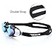 GDEALER Swimming Goggles Adjustable Swim Goggles Swim Glasses with Ear Plug No Leaking Anti Fog UV Protection Anti-shatter Professional Goggles for Women Men Unisex Adult Kids