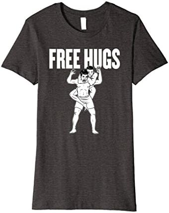 Womens Free Hugs Jiu Jitsu Shirt Medium Dark Heather