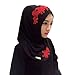 Froomer Lace Embroidery Chiffon Muslim Cap Hijab Scarf Islamic Cover Head Scarf