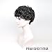 RUISENNA Short Curly Wigs for Black Woman Black Pixie Wigs African American Synthetic Short Wig Black Heat Resistance Fiber Wigs