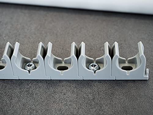 SOMA Rohrclip aus Kunststoff, grau, 20 mm, 30 Stück, Klemmschelle, Rohrklemme – Bild 4