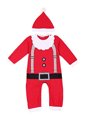 DEPERO Baby Clothes Outfits Boy Girl Kids Romper Hat Cap Set Christmas Gift