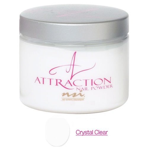 nsi Attraction Nail Powder - Crystal Clear - 130g / 4.6oz