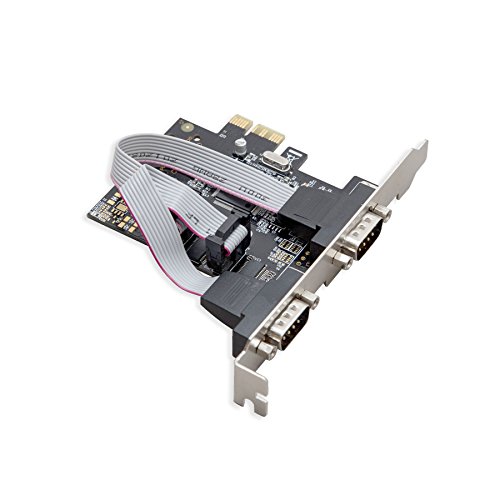 Syba Dual Port Serial DB9 RS232 PCIe X1 Card Components SD-PEX15022