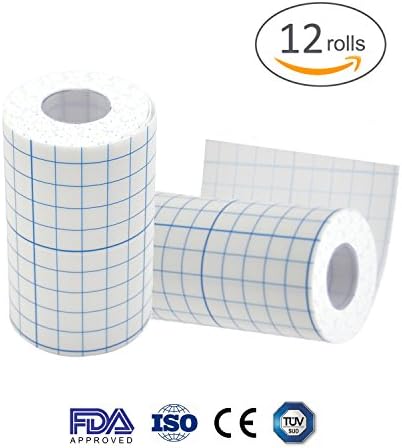 Excellence Medical Non-Woven Fixed Dressing Tape, 4"x5.5 Yards, 12 Count
