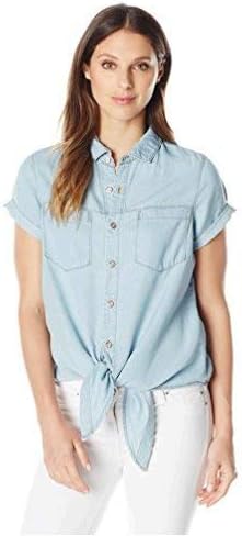 denim shirt khaki shorts