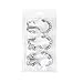 Moldiy Shower Curtain Hooks, Double Glide Shower Rings Brushed Nickel - Set of 12