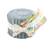 Bella Solids Steel Junior Jelly Roll 20 2.5-inch Strips Moda Fabrics 9900JJR 184
