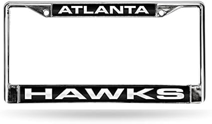 NBA Rico Industries  Laser Cut Inlaid Standard Chrome License Plate Frame Oklahoma City Thunder