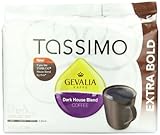 Gevalia Dark House Blend Coffee - Extra Bold - T Discs for Tassimo Brewers 12 Count