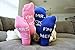Monkey Stix His and Hers Wedding Enggement Socks - Pink and Blue Set - 2 Pairs Ankle Socks - Wedding Couples gifts Honeymoon Bachelorette Party Ideas