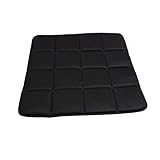 Iuhan Bamboo Charcoal Breathable Seat Cushion Cover Pad Mat for Car Office Chair (Black)
