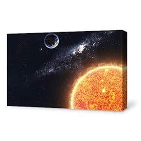 Canvas Wall Art for Living Room,Bedroom Home Artwork Paintings Universe Ready to Hang - 12x18 inches