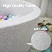 Wonder Space Deluxe Kids Round Ball Pit, Premium Handmade Kiddie Balls Pool, Soft Indoor Outdoor Nursery Baby Playpen, Ideal Gift Play Toy for Children Toddler Infant Boys and Girls (Off-White)