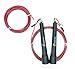 Jump Rope-Extra Cable-Adjustable, Ball Bearings，Cable Self-locked- for Crossfit, Double Unders, Speed, WOD, MMA, Boxing, Jumping Workout & Fitness Training (red)