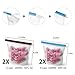 Reusable Silicone Food Storage Bags,Sandwich Bags,Freezer,Microwave,Airtight Seal Leakproof Preservation Bags for Snack Lunch Meat Liquid Fruits Vegetables,2 Pack Large 50oz,2 Pack Medium 30oz