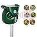 Chansh Solar Powered Ultrasonic Outdoor Animal Repeller + Flashing Strobe - Effectively Scares Away Cats, Dogs, Squirrels, Racoon Groundhog Skunk etc - Motion Activated [2019 Upgraded Version]