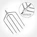 SANLIKE Fishing Gaffs Fishing Harpoon - Stainless Steel Tine Fish Spear Head 5 Prong Fishing Gig Barbed Salmon with 6mm Screw