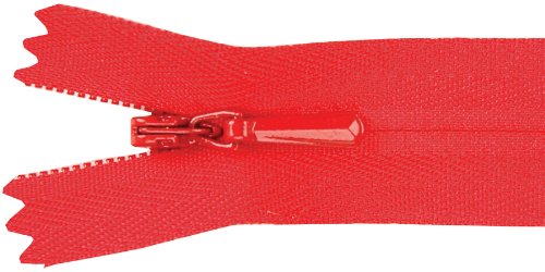 Unique Invisible Zipper 9 Inch -Red
