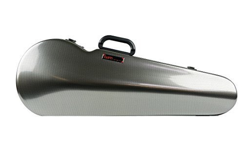 Bam High Tech Contoured Viola case, Silver Carbon