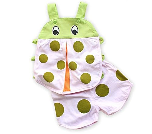 2pc Infant Baby Kids Boy Girl Cute Ladybird Clothes Set Vest+short