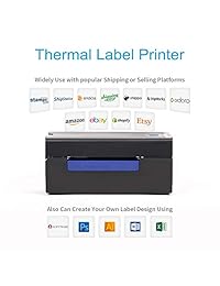 Thermal Label Printer, AONOMI Direct Thermal High Speed Printer, Compatible with , Ebay, Etsy, Shopify   4×6 Label Printer