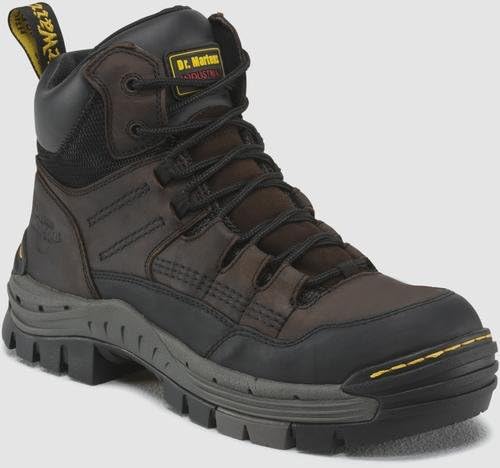 Dr. Martens Mens Truss Safety Toe 7 Tie Hiker,Gaucho+Dark Brown-9 UK