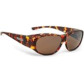 Jonathan Paul Fitovers Sunni Large Tortoise Polarvue Amber Sunglasses