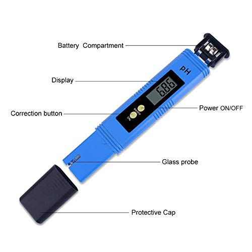 Digital PH Meter, PH and TDS Meter Combo, PH TDS EC & Temperature 4-in ...