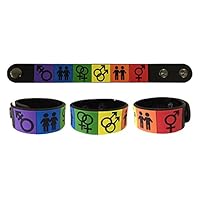 Ibestbuysell Gay Lesbian LGBT Pride Lovewins Equality Rainbow Rubber Bracelet