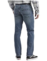 Dickies de los hombres Jean recta recta 5 bolsillos elástico