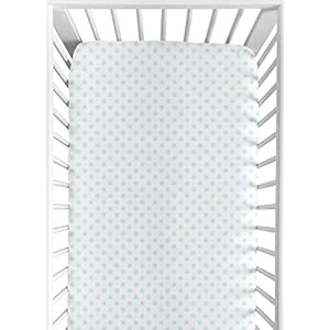 polka dot crib sheet