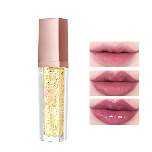 CAHIUYOA Lip Plumper Gloss Plumping Lip Gloss,Moisturizing And Reduces Fine Lines For Softer And More Elastic Lip Plump Lip Care Products
