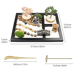 Japanese Zen Garden for Desk - Sakura Budah 9" x