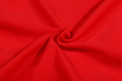 PINJIA Girl\'s Modest High Cut Backless Bathing Suit One Piece(MX12) (XL, Red BRIDE SQUAD)