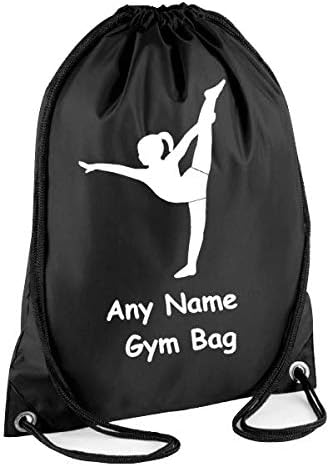 GYMNAST GIRL Personalised Drawstring Bag great for school Gym Kit Dance Gift