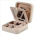 Mele & Co. Dana Vegan Leather Travel Jewelry Case in Ivory