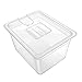 Geesta Sous Vide Container 12 QT with Lid Compatible with Anova All Models, Anova Nano, Chefsteps Joule, Instant Pot, Wancle Sous Vide Cookers with Sous Vide Recipes Books
