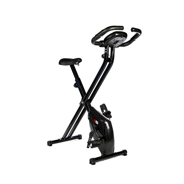 XS Sports B210 Folding Magnetic Exercise Bike - Indoor Fitness Equipment - Stationary Upright Gym Cycle and Foldable…