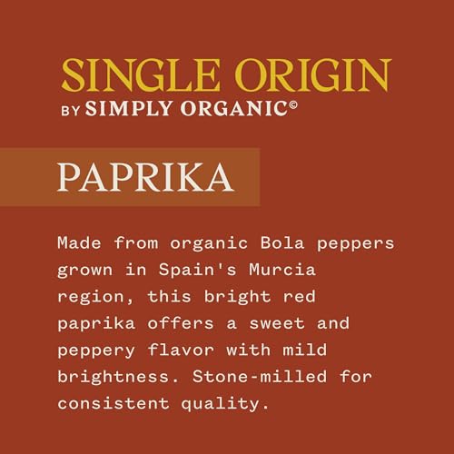 SIMPLY ORGANIC SINGLE ORIGIN SPANISH PAPRIKA, ORGANIC, 2.15 OUNCE