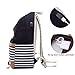 Meisohua Teen Girls Backpack Stripe Canvas Backpack for Girls High School Backpack with USB Laptop Backpack for Women 15.6 inch 2 in 1 Set Black